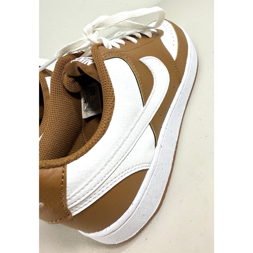 Nike Court Vision Low Next Nature Women’s Shoes Size 10 Light British Tan White - Picture 9 of 14